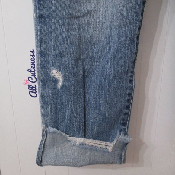 Rewash Cropped Distressed Jeans Size 27 - Picture 3 of 7